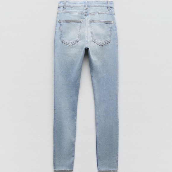 ZARA The Mid Waist Studded Skinny Jeans Size 6 BNWT - Picture 7 of 7